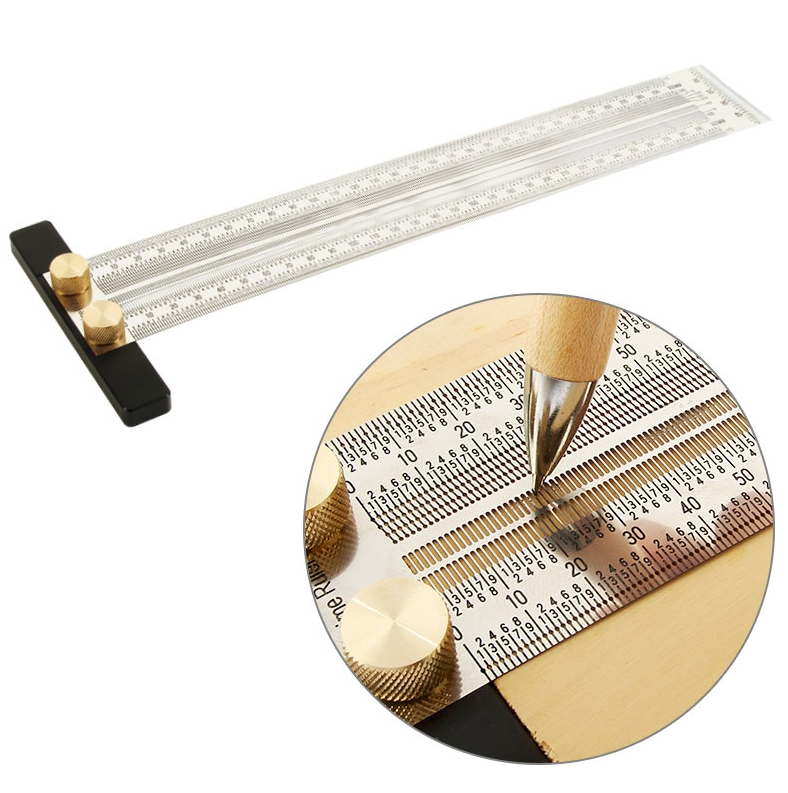 Toolcraft | Precision Marking T-Rule Hole Ruler Scribing Gauge-Toolcraft