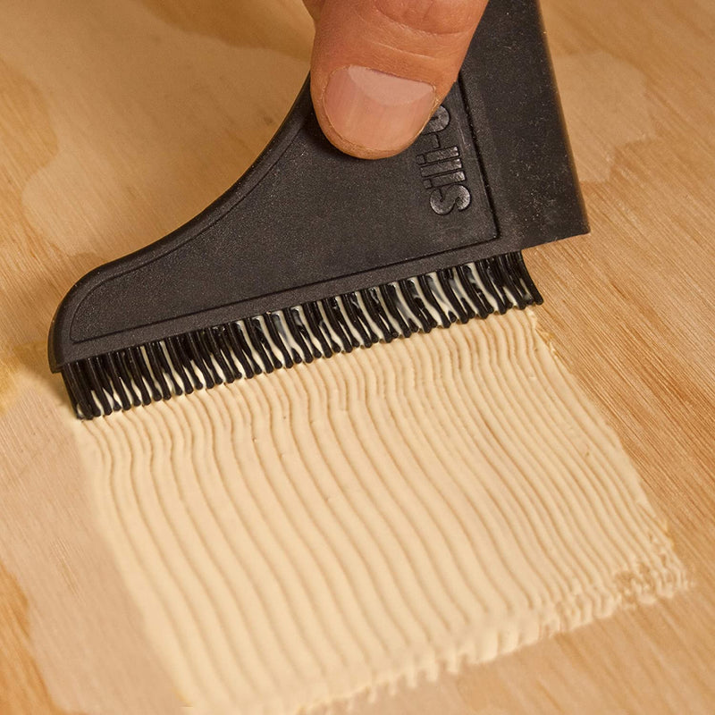 Toolcraft | Silicone Glue Tray with comb & 2 Silicone Glue Brushes - Toolcraft