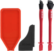 Toolcraft | Silicone Glue Tray with comb & 2 Silicone Glue Brushes - Toolcraft