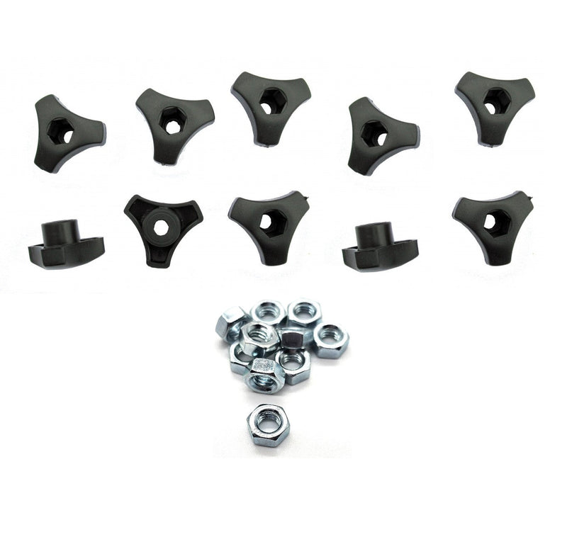 Toolcraft | Star Knobs M6 Plastic 10Pk-Toolcraft