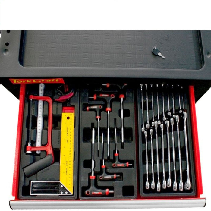 Tork Craft | 6 Drawer Roller Cabinet on Castors with 196Pc Tools