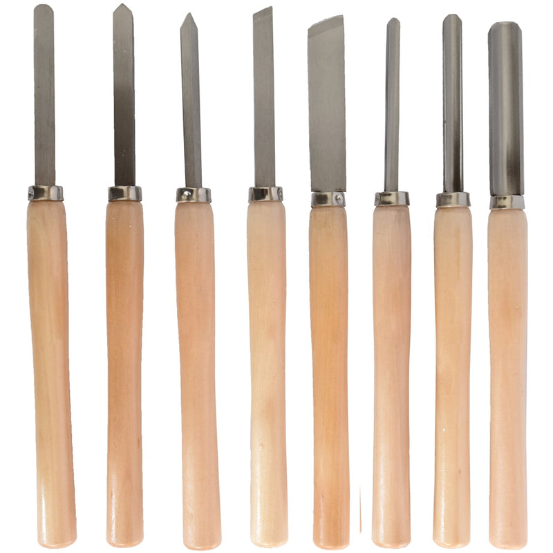 Tork Craft | Chisel Set Wood Turning 8Pc-Toolcraft