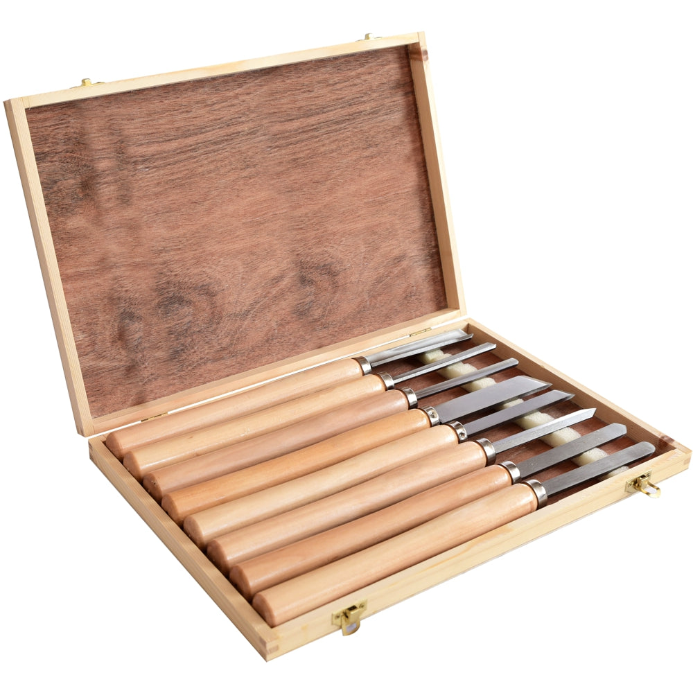 Tork Craft | Chisel Set Wood Turning 8Pc | Toolcraft South Africa