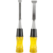 Tork Craft | Chisels Wood 100mm Blade 12/19mm with PVC Handle 2Pc-Toolcraft