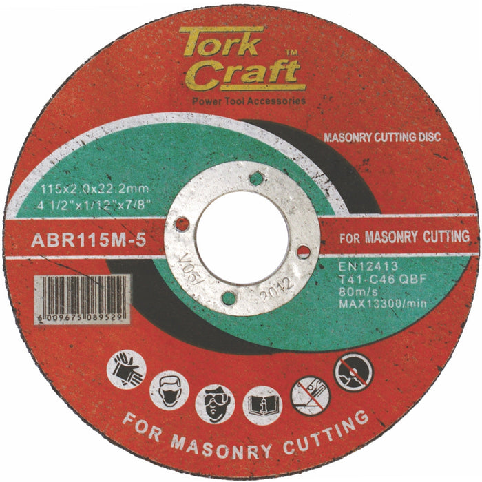 Tork Craft | Cutting Disc Masonry 115x2.0x22.22mm