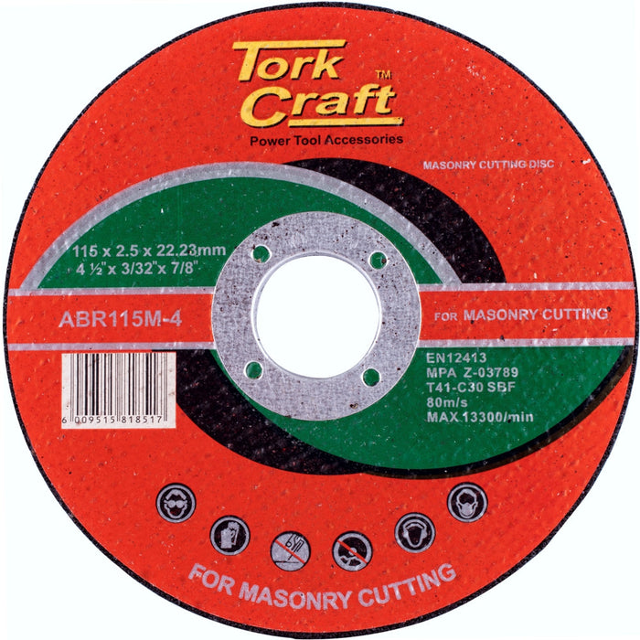 Tork Craft | Cutting Disc Masonry 115x2.5x22.22mm