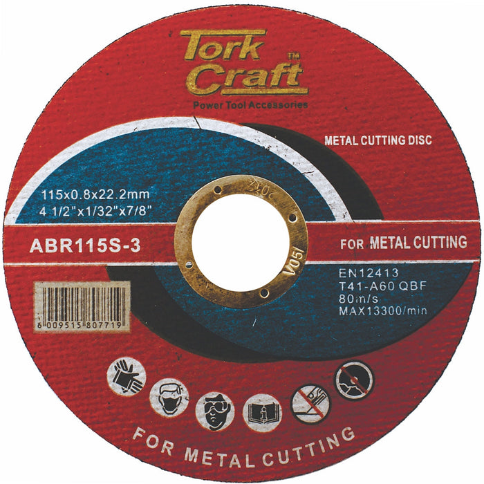 Tork Craft | Cutting Disc Steel & S/S 115X0.8X22.2 mm