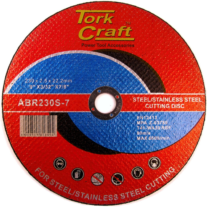 Tork Craft | Cutting Disc Steel & S/S 230X2.5X22.22mm