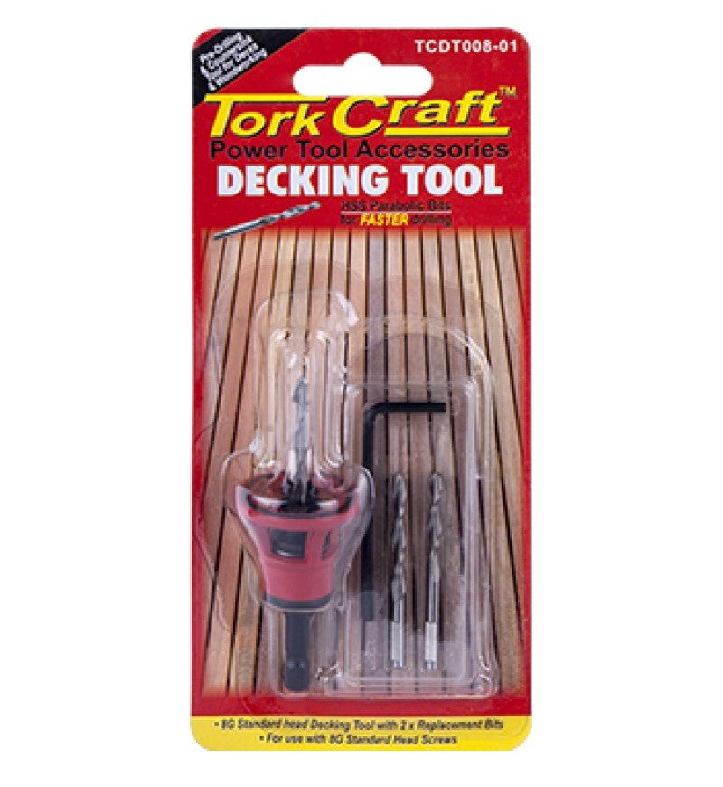 Tork Craft | Decking Tool 8G Std Head Pre-Drill & Countersink