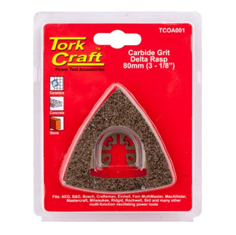 Tork Craft | Delta Rasp Quick Change Carbide Grit 80mm (3-1/8")-Toolcraft