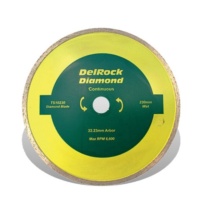 Tork Craft | Diamond Blade 230mm Continuous Rim Delrock