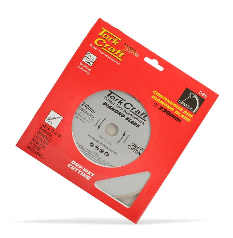 Tork Craft | Diamond Blade 230mm Continuous Rim-Toolcraft