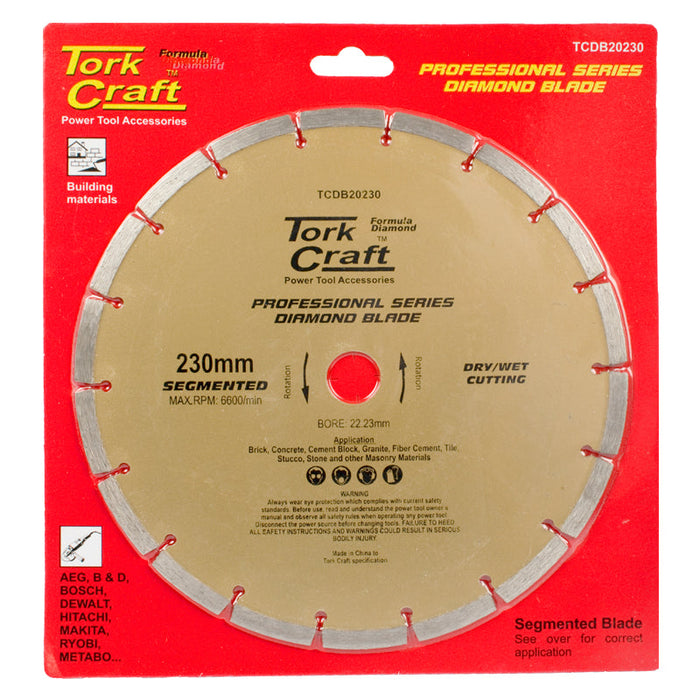 Tork Craft | Diamond Blade 230mm Segmented Professional