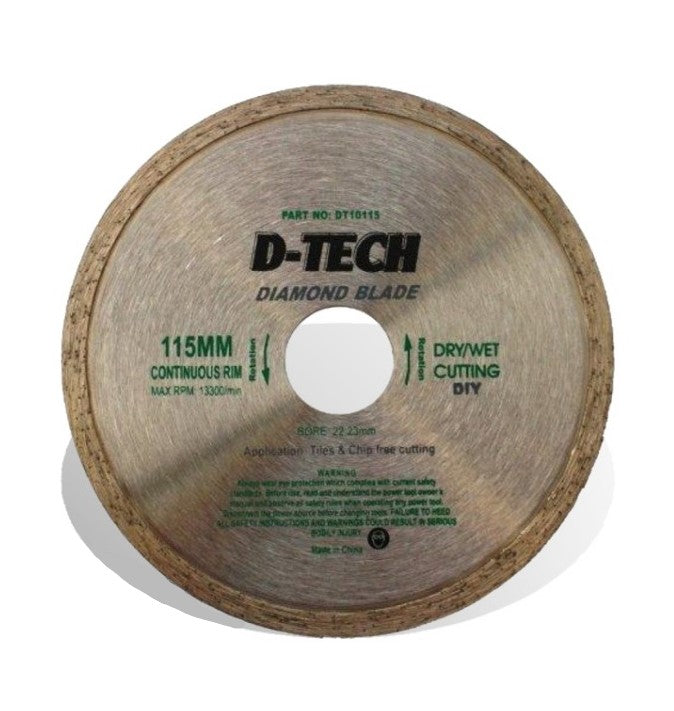 Tork Craft | Diamond Blade Continuous Rim 115 X 22,23mm-Toolcraft