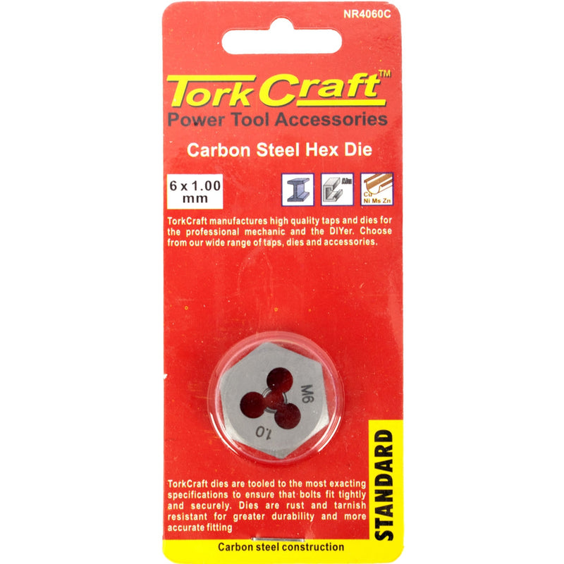 Tork Craft | Die Carbon Steel M6X1.00mm Carded-Toolcraft