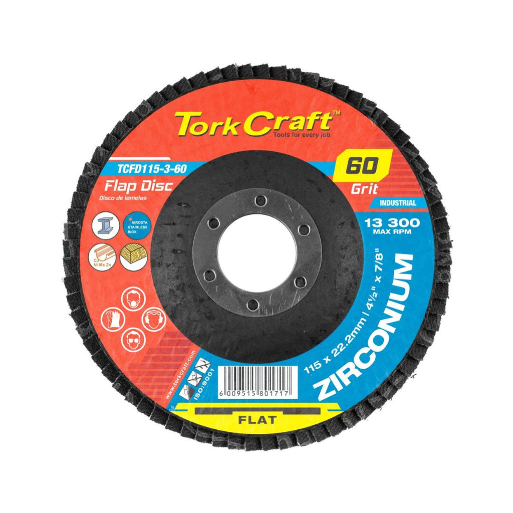 Tork Craft | Flap Disc Zirconium 115mm 60G Angled