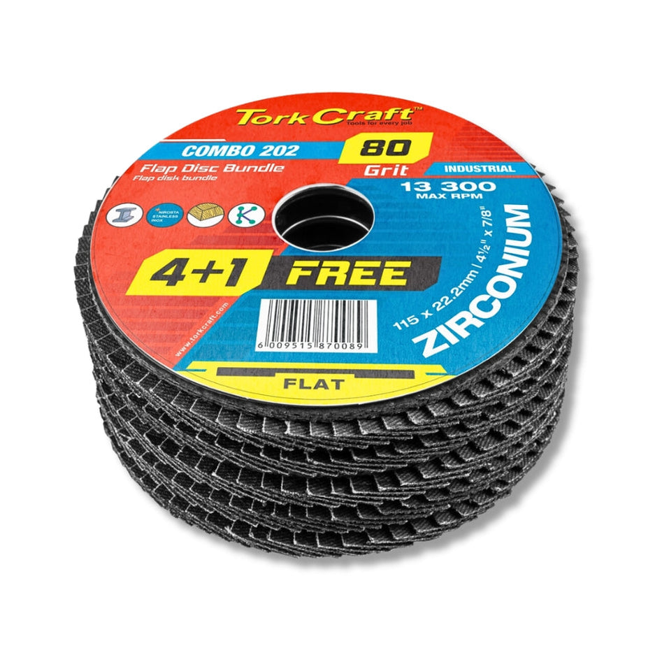 Tork Craft | Flap Disc Zirconium 115mm 60G Angled