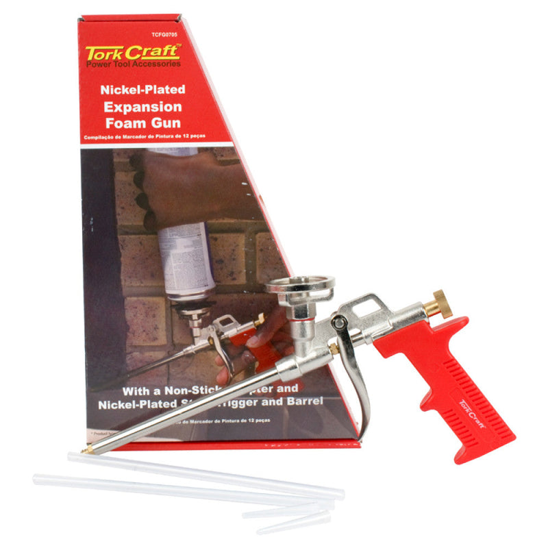 Tork Craft | Foam Gun Polyurethane Nickel Plated-Toolcraft