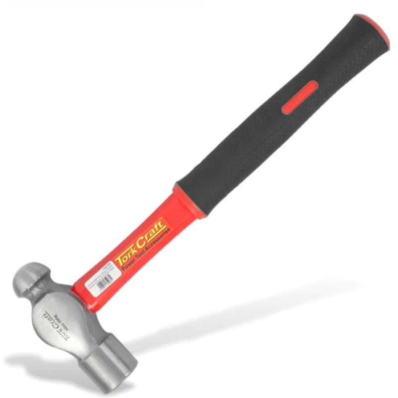 Tork Craft | Hammer Ball Pein 900g (32oz) Fibreglass Handle 310mm & Full Polished Head-Toolcraft