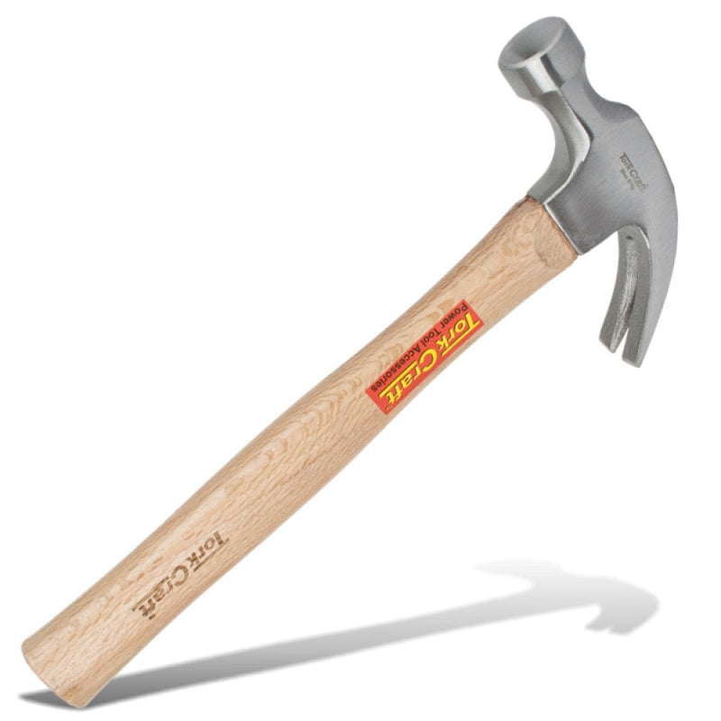 Tork Craft | Hammer Claw 570g (20oz) Wooden Handle 280mm & Full Polished Head-Toolcraft