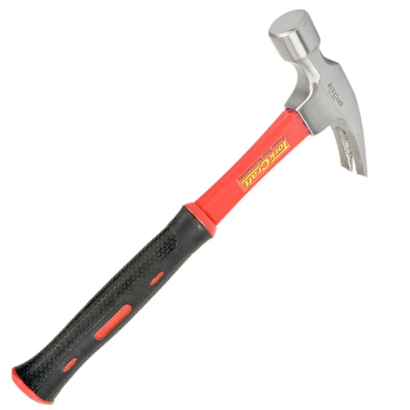 Tork Craft | Hammer Claw 700g (24oz) Fibreglass Handle 295mm & Full Polished Head-Toolcraft