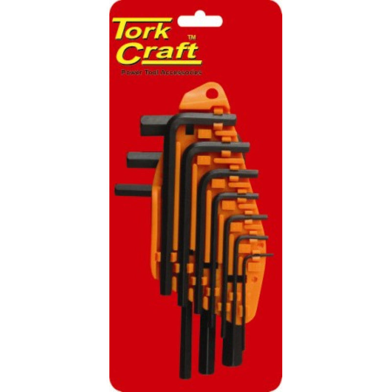 Tork Craft | Hex Allen Key Set 1.5-10mm CrV 10Pc-Toolcraft