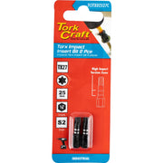 Tork Craft | Impact Bit Torx 25mm 2Pc - Various Sizes TX7-Toolcraft
