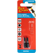 Tork Craft | Impact Bit Torx 25mm 2Pc - Various Sizes TX7-Toolcraft