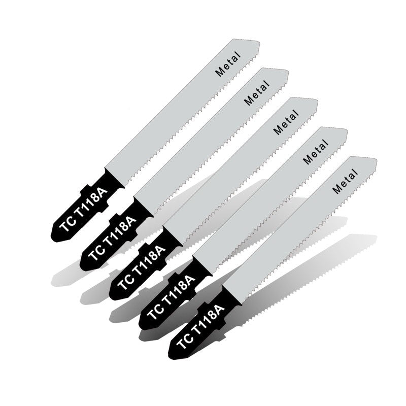 Tork Craft | Jigsaw Blades T-Shank 21Tpi Metal 1,2mm 77mm 5Pc-Toolcraft
