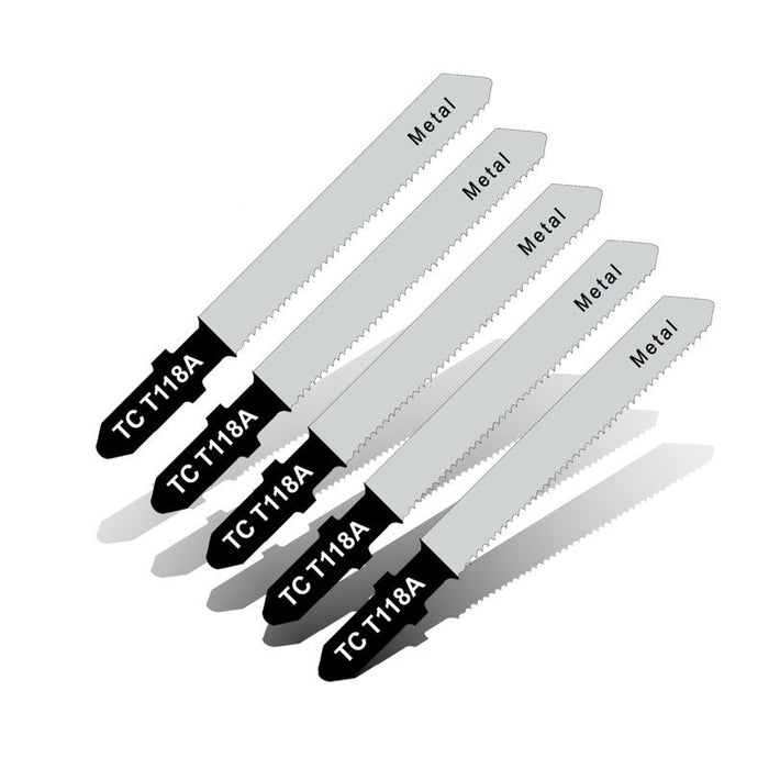 Tork Craft | Jigsaw Blades T-Shank 21Tpi Metal 1,2mm 77mm 5Pc