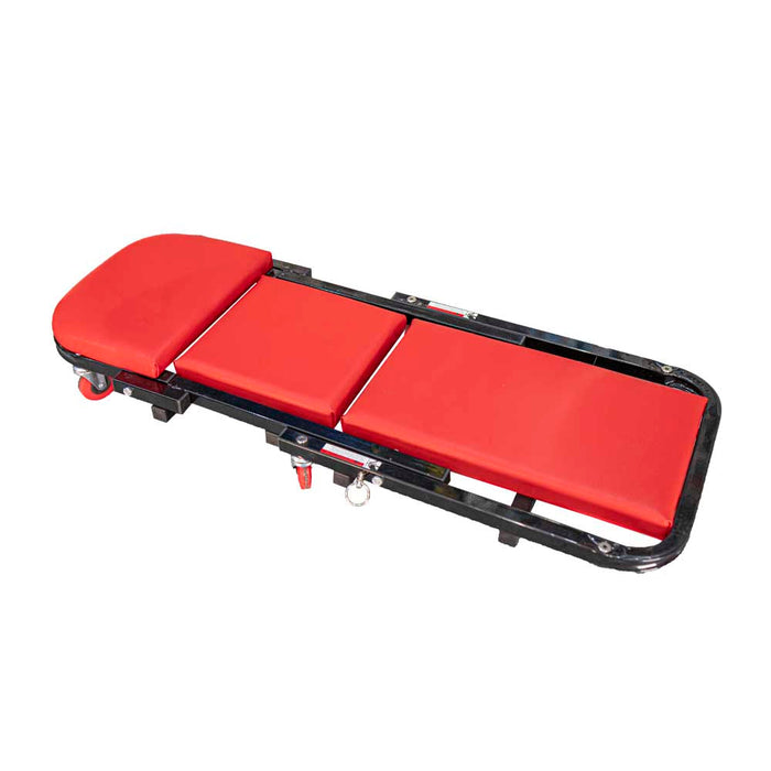 Tork Craft | Mechanic's Creeper/Chair 2-in-1 Metal Frame Cushion 6 Wheel