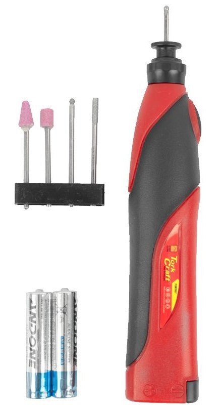 Tork Craft | Mini Rotary Tool Kit, 5Pc 3V, (2X Batteries Incl.) (Online Only) - Toolcraft