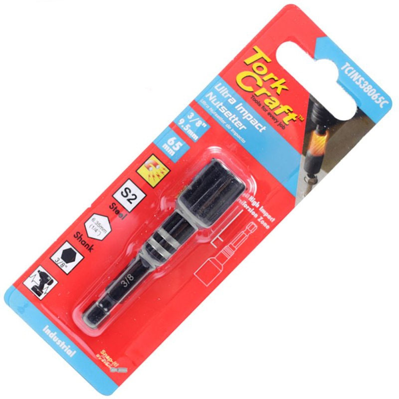 Tork Craft | Nut Setter Impact 3/8" x 65mm Magnetic-Toolcraft