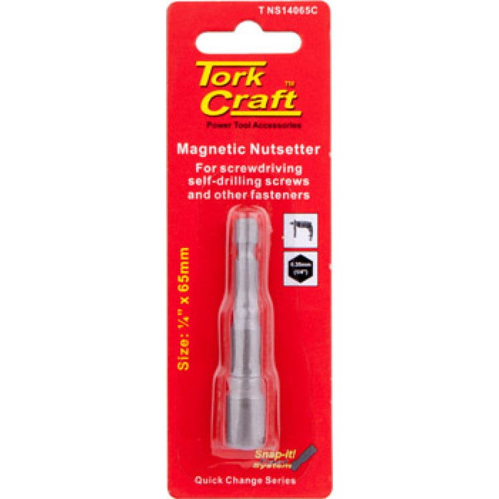 Tork Craft | Nut Setter Magnetic 1/4"X65mm Carded