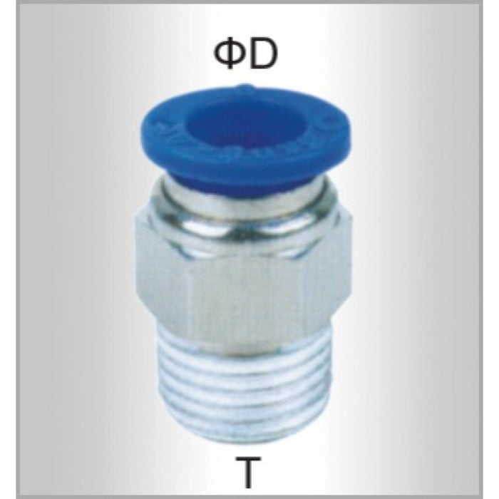 Tork Craft | PU Hose Fitting Straight Stud 12mm-1/2" M