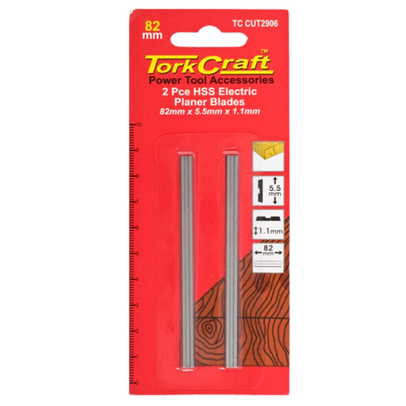 Tork Craft | Planer Blades HSS Insert 2Pc-Toolcraft