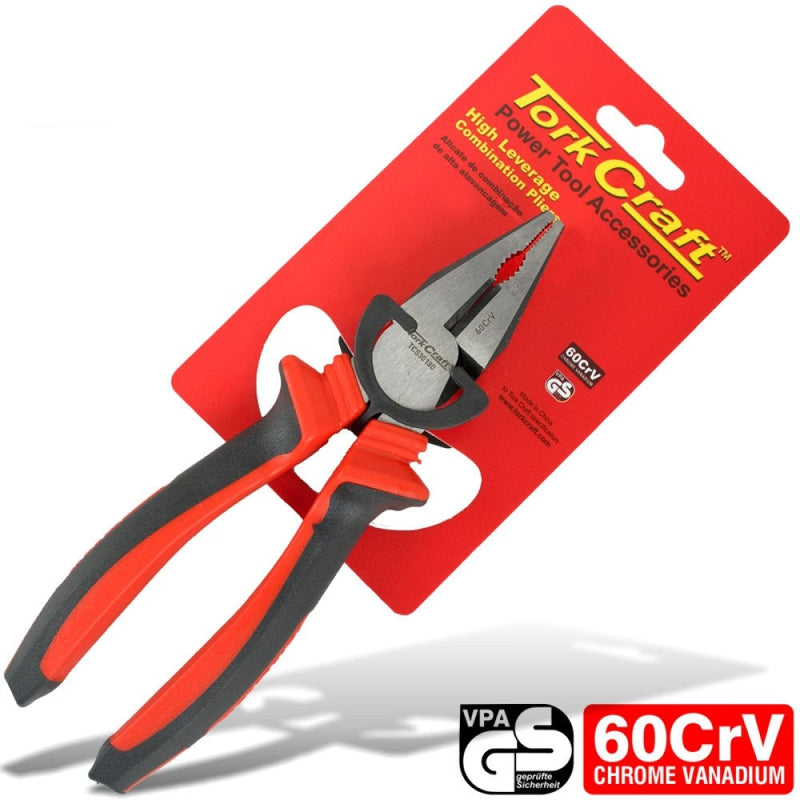Tork Craft | Pliers Combination High Leverage CrV 180mm-Toolcraft