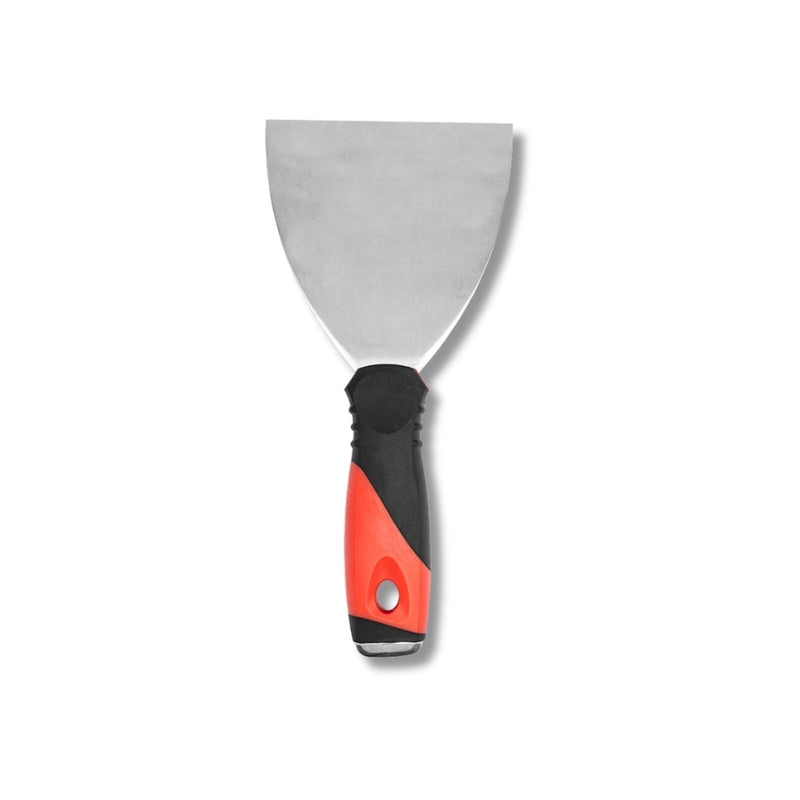 Tork Craft | Putty Knife Stainless Steel Blade Soft Grip - 100mm-Toolcraft