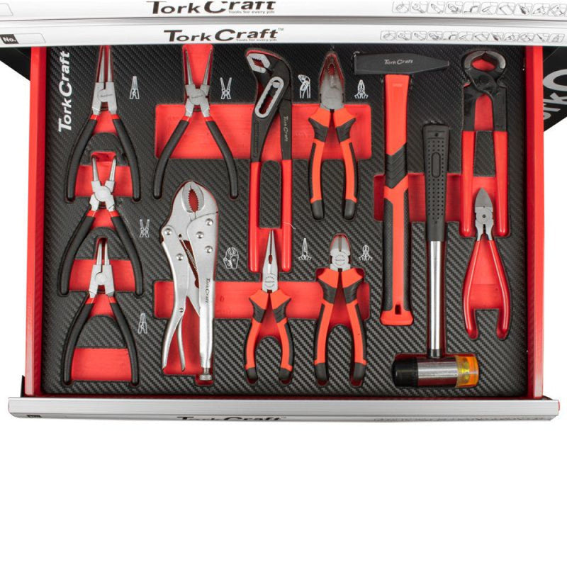 Tork Craft | Roller Tool Cabinet 6 Drawer on Castors with 184Pc of Tools-Toolcraft