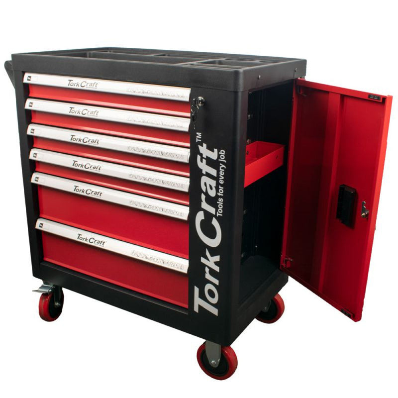 Tork Craft | Roller Tool Cabinet 6 Drawer on Castors with 184Pc of Tools-Toolcraft