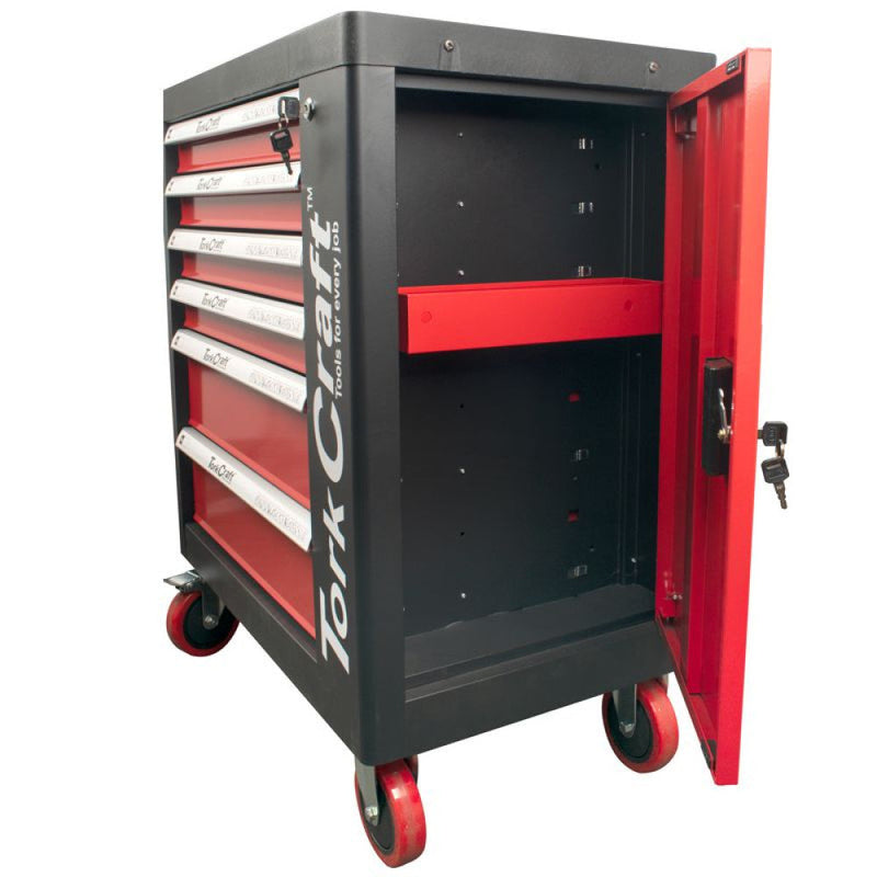 Tork Craft | Roller Tool Cabinet 6 Drawer on Castors with 184Pc of Tools-Toolcraft