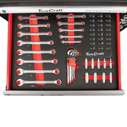 Tork Craft | Roller Tool Cabinet 6 Drawer on Castors with 184Pc of Tools-Toolcraft