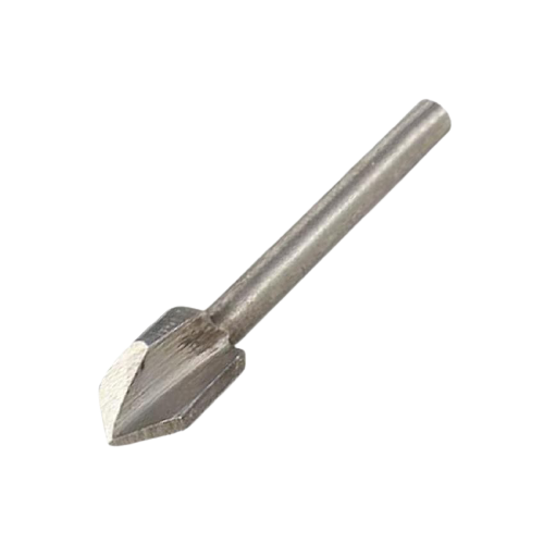 Mini Speed Bit Tork Craft | Mini Router Bit, 6,4mm V-Groove, 3,2mm Shank - BPM Toolcraft