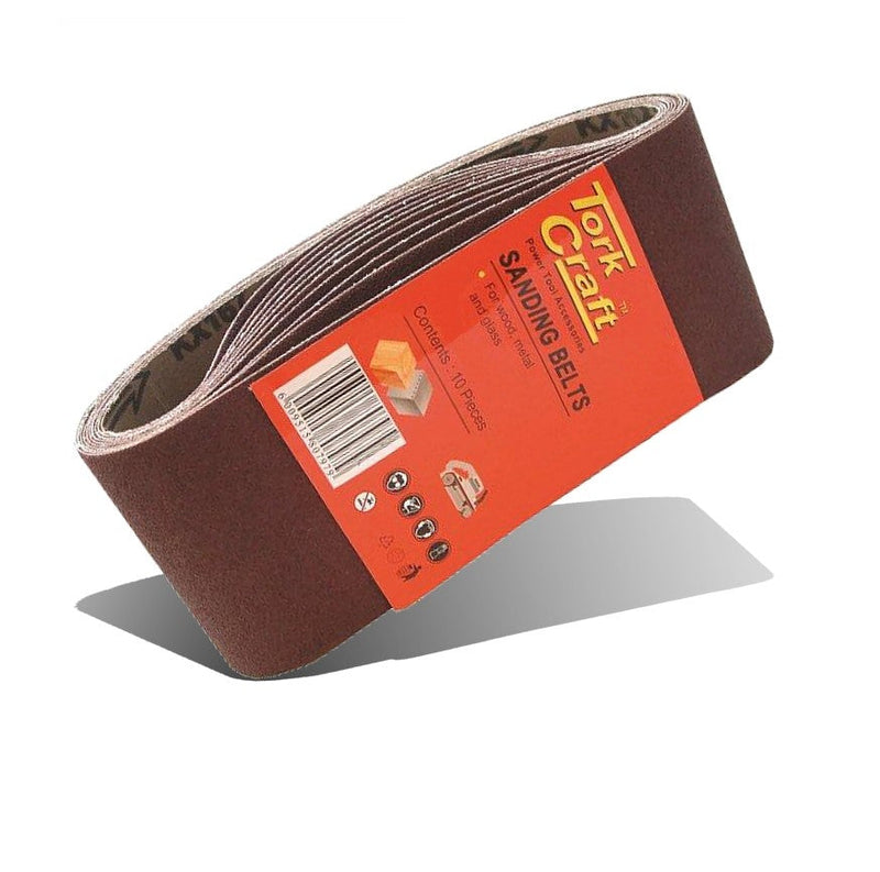 Tork Craft | Sanding Belt 60X400mm 10Pc (for Triton Palm Sander) - Various Grits 100G