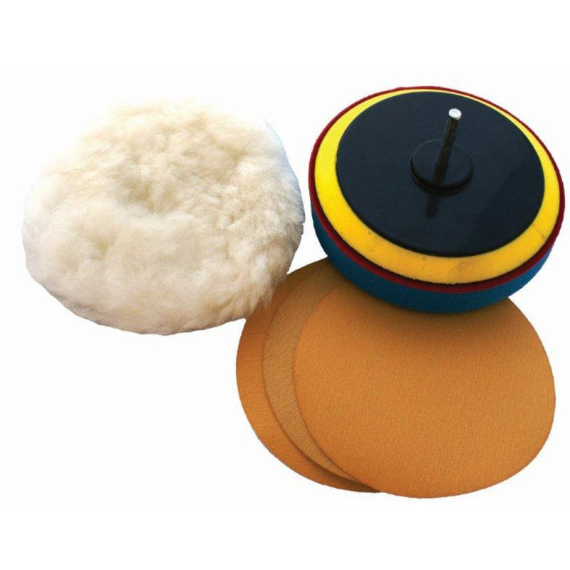 Tork Craft | Sanding & Polishing Kit 125mm 5" with 400-600 & 800G-Toolcraft