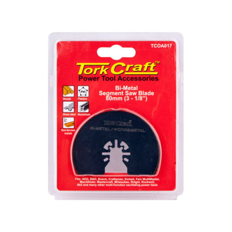 Tork Craft | Saw Blade Quick Change Oscillating Segment 80mm-Toolcraft