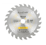 Tork Craft | Saw Blade TCT 165X24T 20/16mm Contractor Wood-Toolcraft