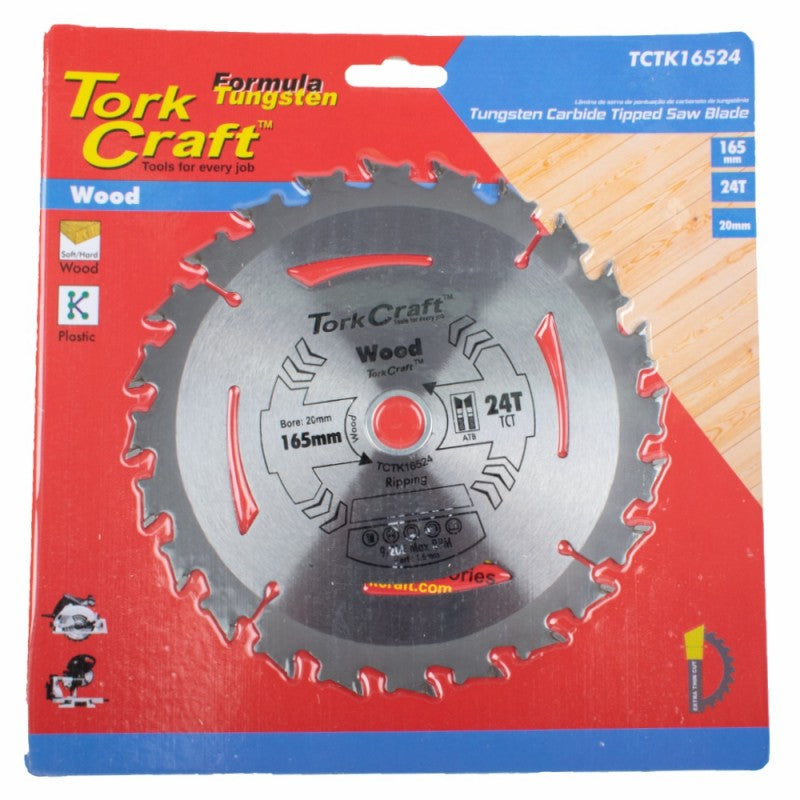 Tork Craft | Saw Blade TCT 165X24T 20mm Wood-Toolcraft