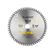 Tork Craft | Saw Blade TCT 170X60T 20/16mm Contractor Wood-Toolcraft