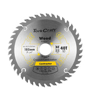 Tork Craft | Saw Blade TCT 185X40T 30/20/16/1 Contractor-Toolcraft